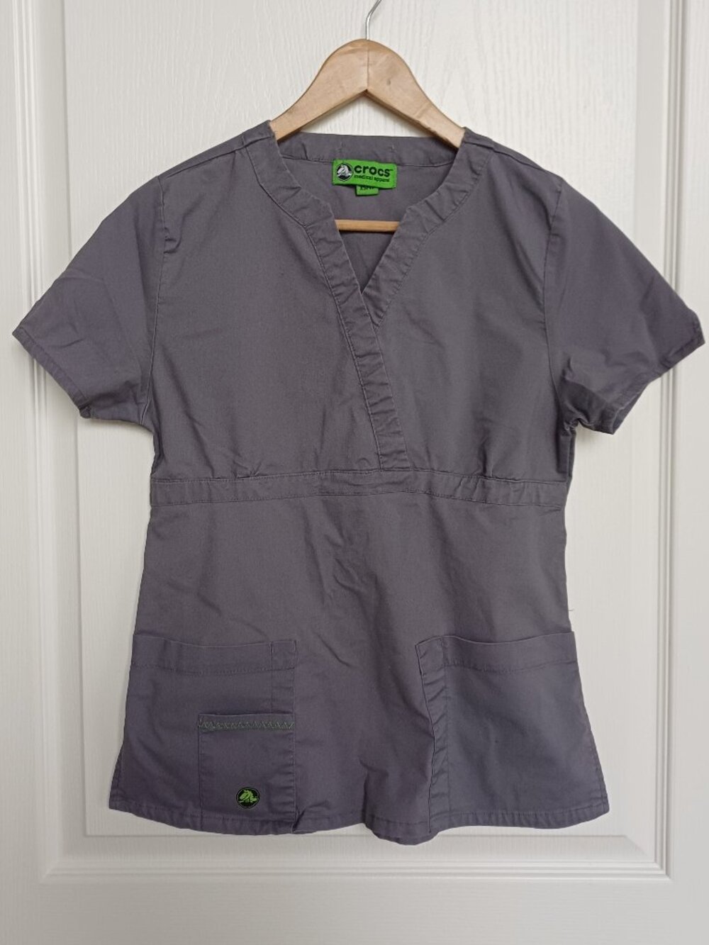 Croc Grey Scrub Top